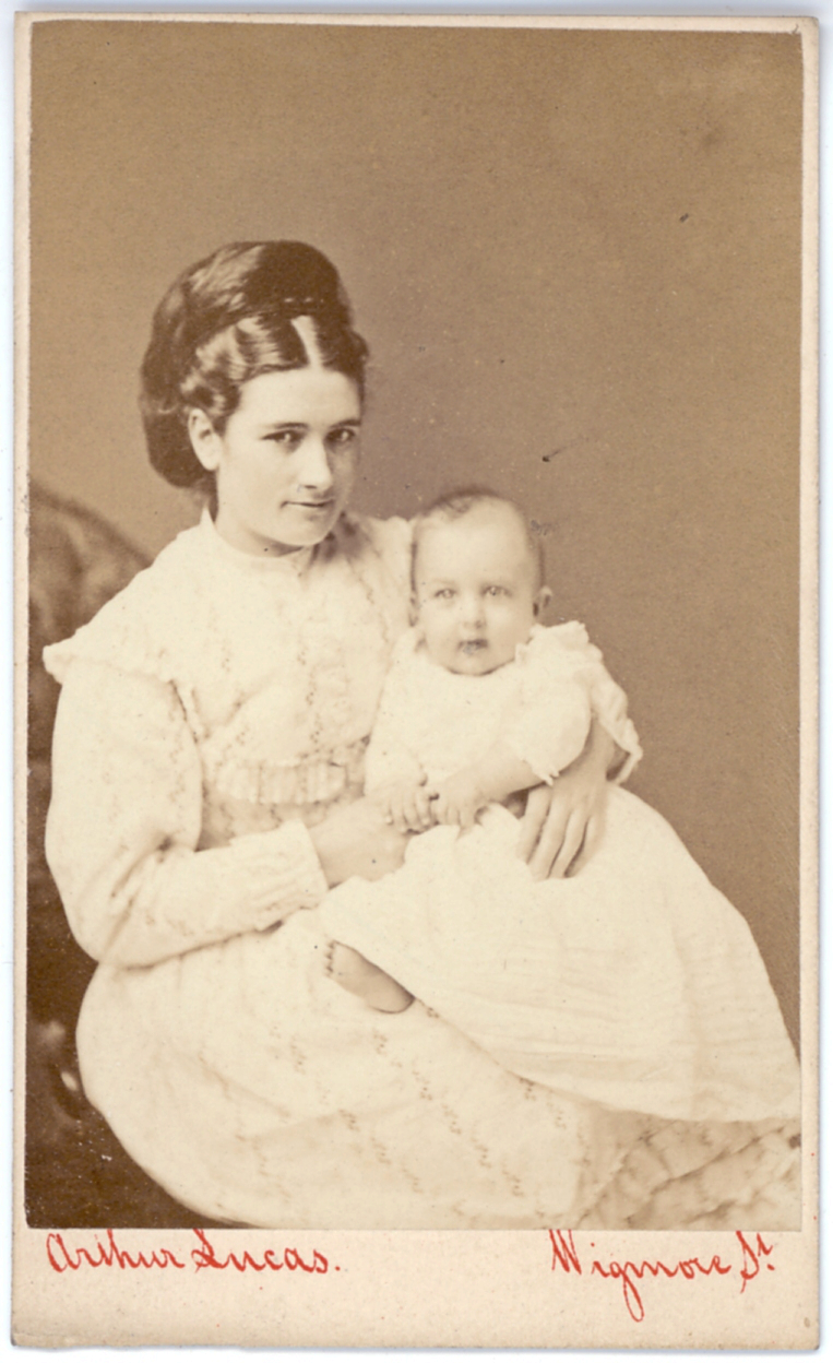 Mary Ann Hall (1839-1929) with perhaps Martin Clover (1871-1960)