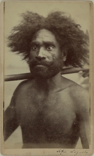 Portrait of a native man from Lifou island, New Caledonia - Allan Hughan (1834-1883)