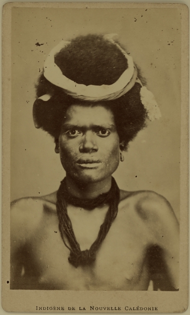 Portrait of a male native from New Caledonia - Allan Hughan (1834-1883)