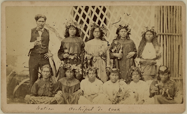 a group men and women from the Cook islands - alcohol - Mrs. S. Hoare