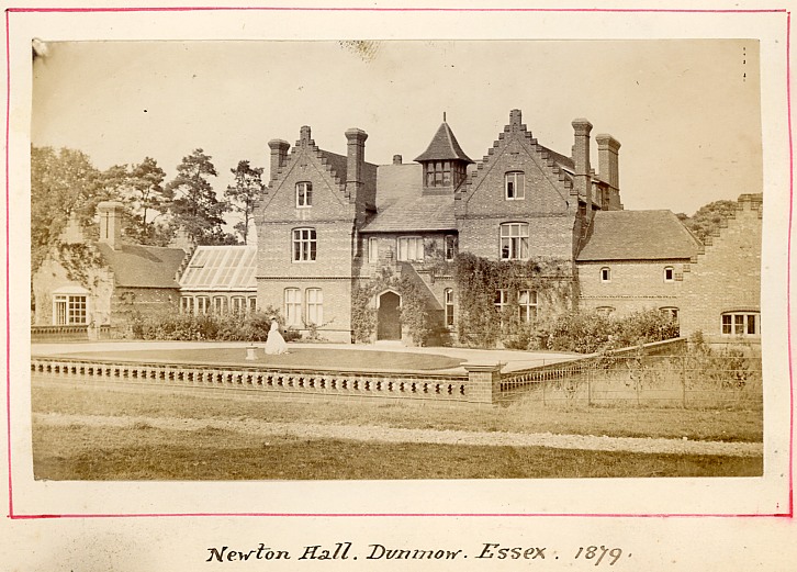 Newton Hall, Dunmow. Photographed about 1875-80. Brydges Henniker