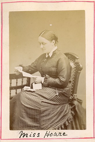 Perhaps Caroline Charlotte Hoare (1841-1929) or Angelina Margaret Hoare (1843-1892), missionary in Calcutta