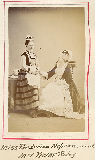Frederika Nepean (c1848-1946) and her sister Augusta Harriet Paley née Nepean (1840-1937)