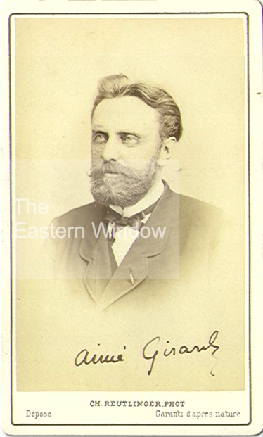 Aime Girard (1830-1898), chemistry professor, Paris.