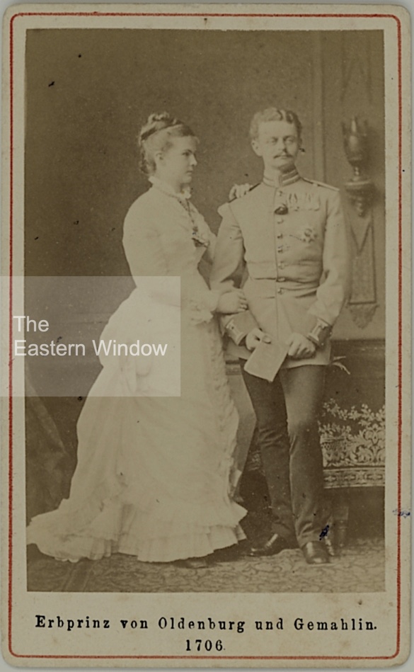 Elisabeth Anne von Preussen (1857-1895) with her husband Erbgrossherzog Friedrich August von Oldenburg